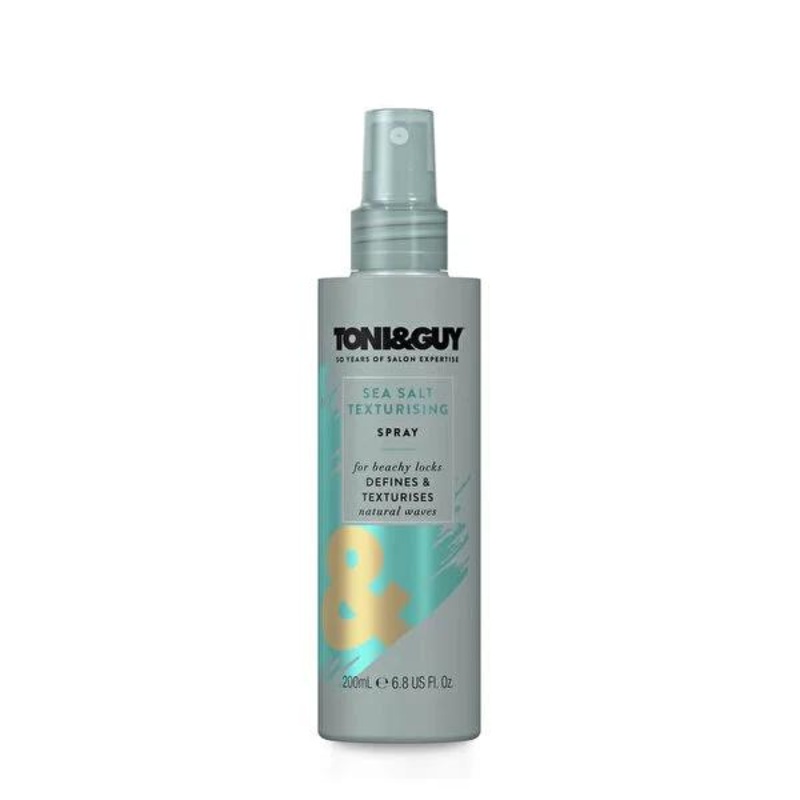 Toni&Guy Sea Salt Hair Spray 200ml – Light Hold Styling for Beachy Hair Look