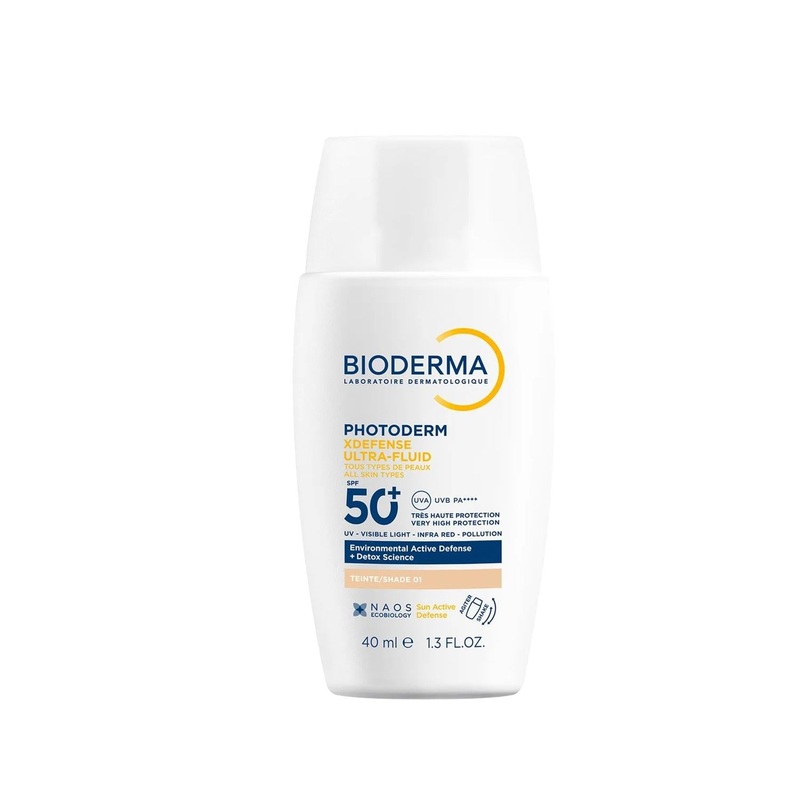 Bioderma Photoderm SPF 50+ Tinted Sunscreen: Antioxidant Protection for All Skin Types, Very Light Shade – Ultimate Sun Defense & Natural Coverage