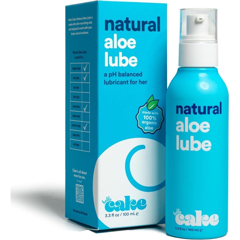 Cake Natural Aloe Lube  100ml | pH-Balanced, Aloe-Based Personal Lubricant for Comfort & Hydration Natural