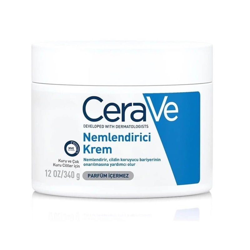 CeraVe Moisturizing Cream for Dry Skin – Fragrance-Free, Non-Comedogenic & Hypoallergenic Cream with Hyaluronic Acid & Ceramides