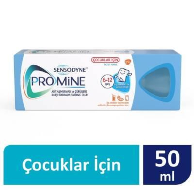 Sensodyne Promine Children’s Toothpaste for Kids Aged 6-12 – Remineralizing, Acid Erosion Protection