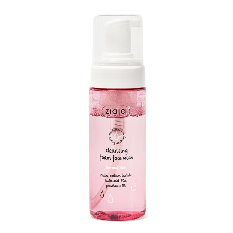 Ziaja Facial Cleansing Foam: Vegan, Natural & Gentle – Perfect for Normal & Sensitive Skin, Oil-Free, Fragrance-Free – 150ml / 5.07 fl oz