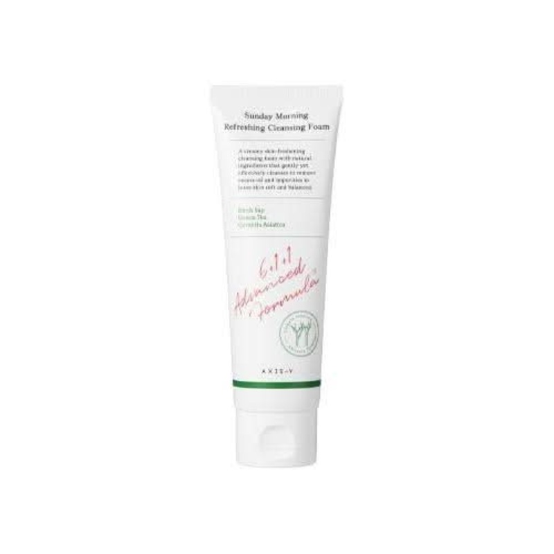 AXIS-Y Sunday Morning Refreshing Cleansing Foam  120ml | Gentle pH-Balanced Cleanser for Hydrated, Radiant Skin