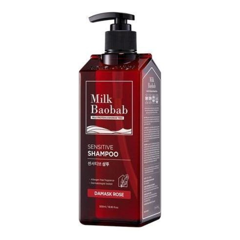 BIOKLASSE MILK BAOBAB HAIR Sensitive Shampoo  500ml | Gentle Scalp Care with Damask Rose
