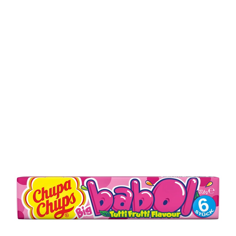 Chupa Chups Big babol Chewing Gum Tutti Frutti, 6 Count