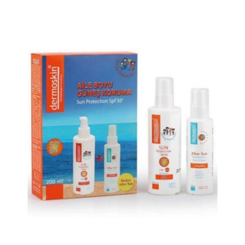 Dermoskin Sun Protection Set – SPF50+ Spray & After-Sun Lotion for Sensitive Skin