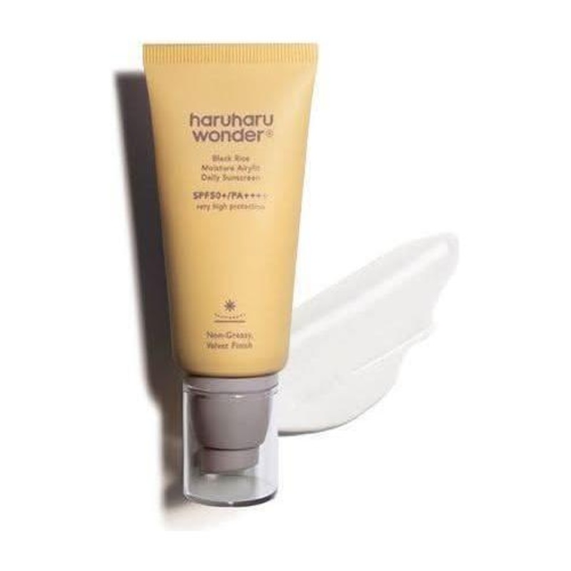 haruharu wonder Black Rice Moisture Airyfit Sunscreen SPF50+ PA++++  50ml | Lightweight, Hydrating & Non-Greasy UV Protection