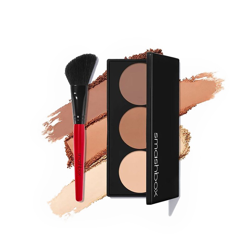 Smashbox Step-By-Step Contour Highlighter & Bronzer Face Palette Kit LIGHT/MEDIUM