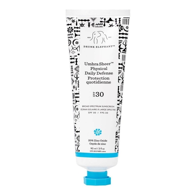 Drunk Elephant Umbra Sheer Physical Daily Defense SPF 30  90ml | Broad-Spectrum UVA/UVB Protection & Antioxidant Care