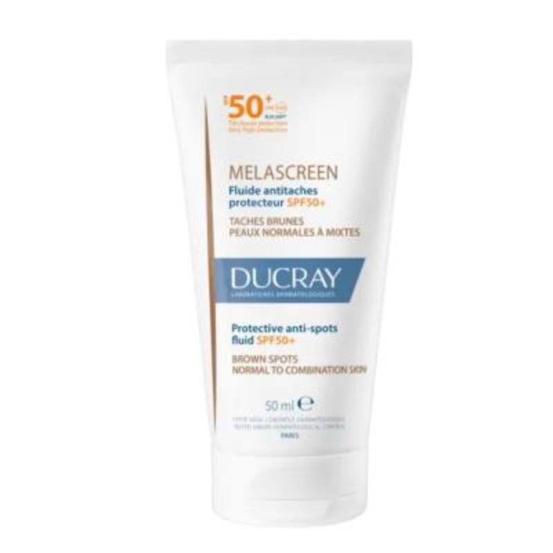 Ducray Melascreen Protective Anti-Spot Fluid SPF50+ – Anti-Aging, Water-Resistant Sunscreen for Sensitive Skin – 1.69 fl oz