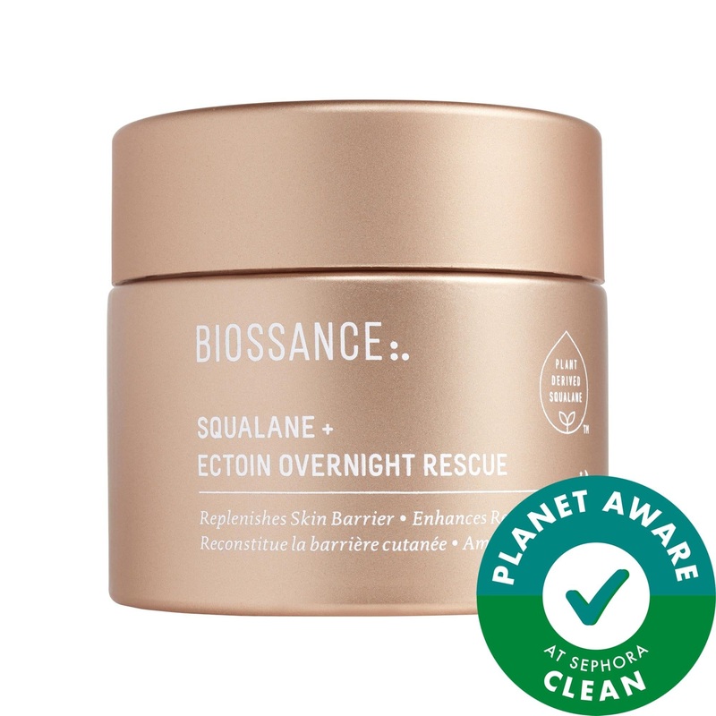 Ectoin Overnight Rescue: Deep Repair Night Moisturizer with Squalane – Vegan, Cruelty-Free, & Intense Hydration for Dry, Aging Skin
