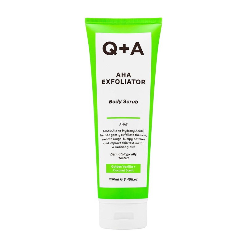 Q+A Body Scrub AHA Exfoliator, 250 mL