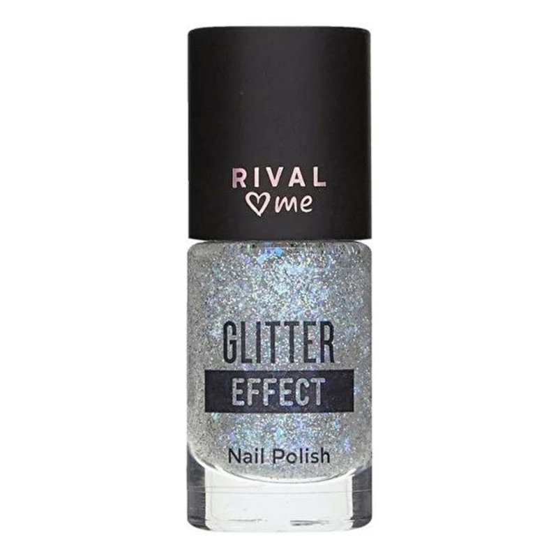 Rival Loves Me Oje No:03 Glam Effect Fairytale Nail Polish – 9ml Glitter Polish for Nail Art & Design