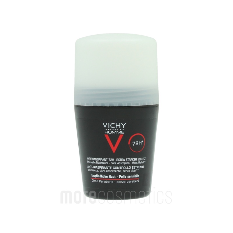 Vichy Homme Roll On Deodorant Sensitive Skin 72H