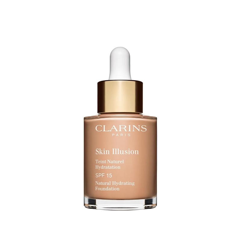 Clarins Skin Illusion Shade 109: SPF15 Moisturizing Liquid Foundation – Natural Finish, Hydrating Face Makeup, 30ml