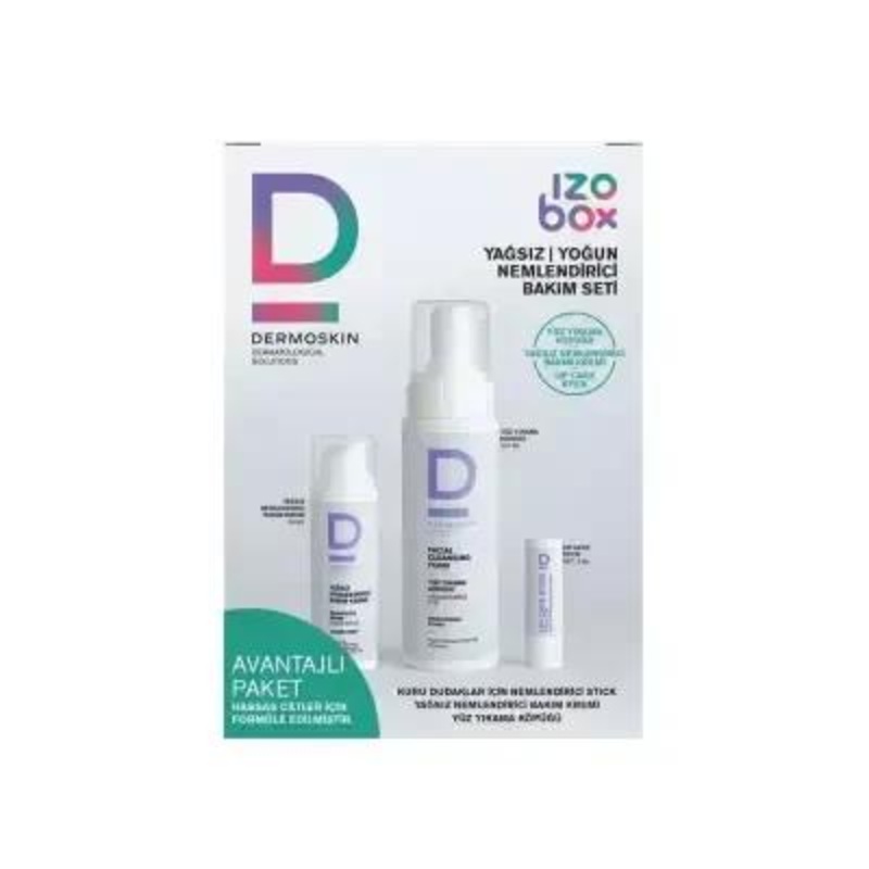 Dermoskin Izobox Skincare Set for Acne-Prone Skin – Intense Hydration, Natural Ingredients, Non-Greasy Moisturizer