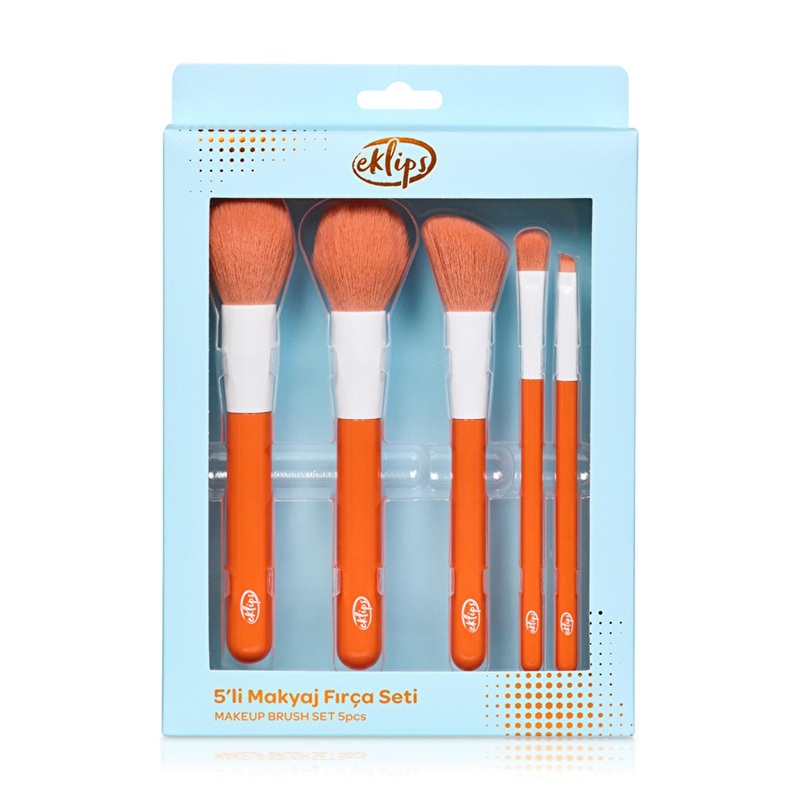 Eklips 5-Piece Makeup Brush Set – Professional Cosmetic Brushes for Precise Application & Hygiene