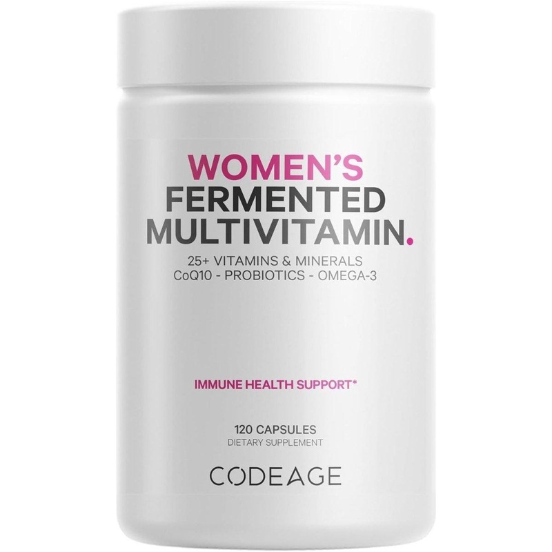 Codeage Womens Fermented Multivitamin  120 Vegan Capsules | 25+ Nutrients, Adaptogens 1
