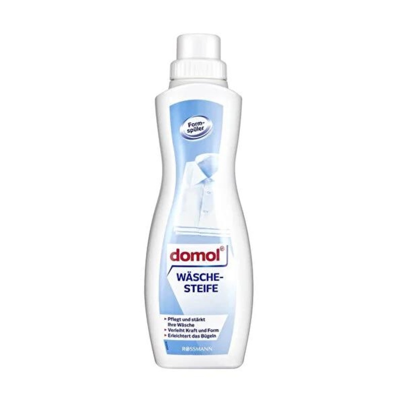Domol Natural Starch Liquid Laundry Starch: Wrinkle Resistant, Easy Ironing & Fabric Shape Protector – 750 ml
