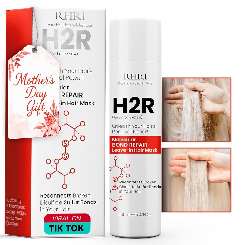 Rhri H2R Hair Mask  Leave-In Molecular Repair Treatment Advanced Bonding Technology | Hair Growth, Frizz Control & Damage Repair