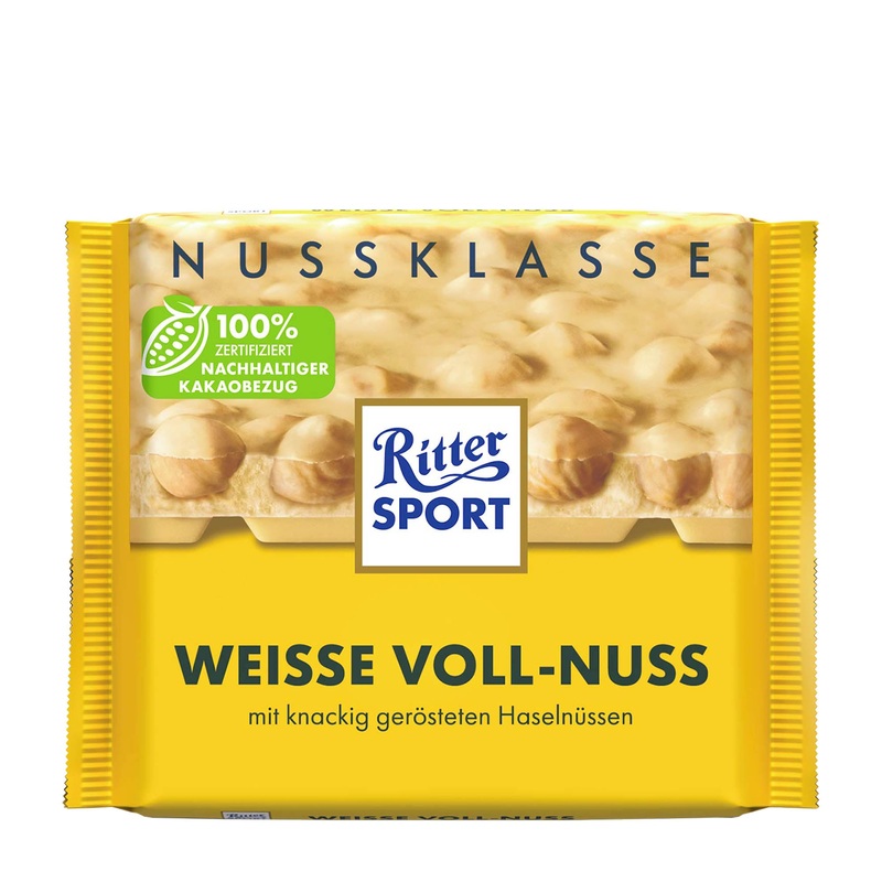 Ritter Sport Nut Class Whole Hazelnut white chocolate bar, 100 g