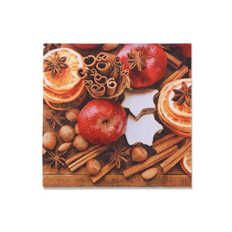 Alouette Christmas Cinnamon Apple Scented Napkins 20-Pack – Festive Tableware for Holiday Gatherings