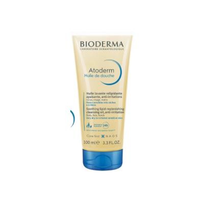 Bioderma Atoderm Shower Oil – Gentle, Moisturizing Cleanser for Dry, Sensitive Skin – 3.38 fl oz