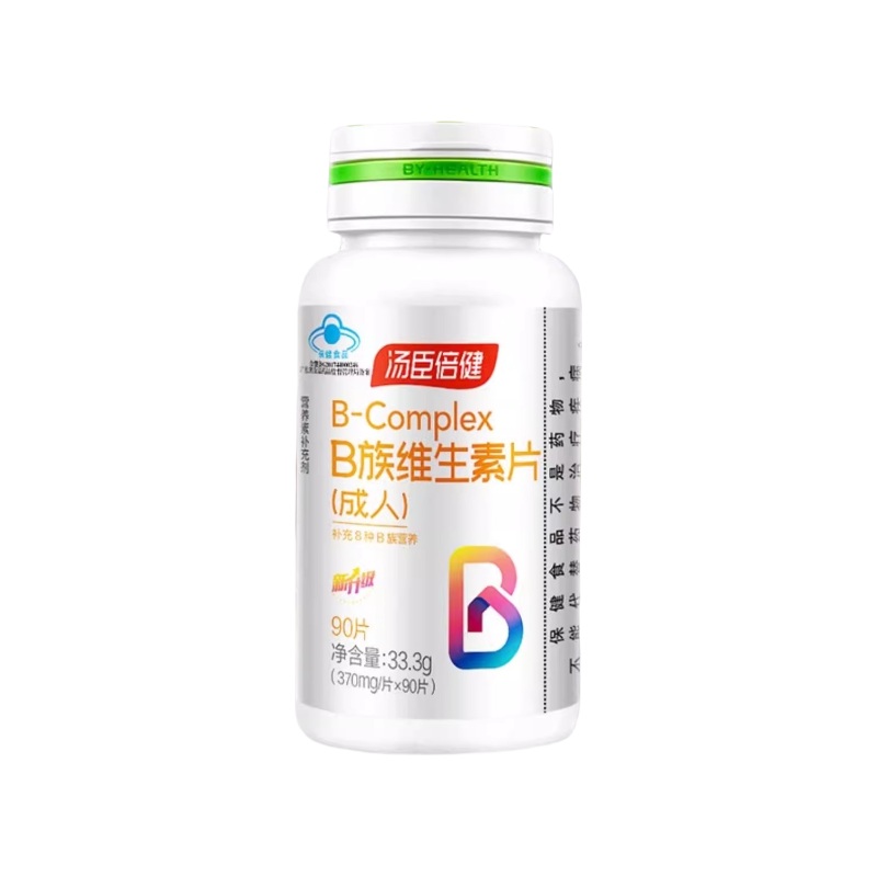 BYHEALTH B Complex  370mg | Daily B Vitamin Support for Energy, Metabolism & Nervous System Health 90 TABLETS*1