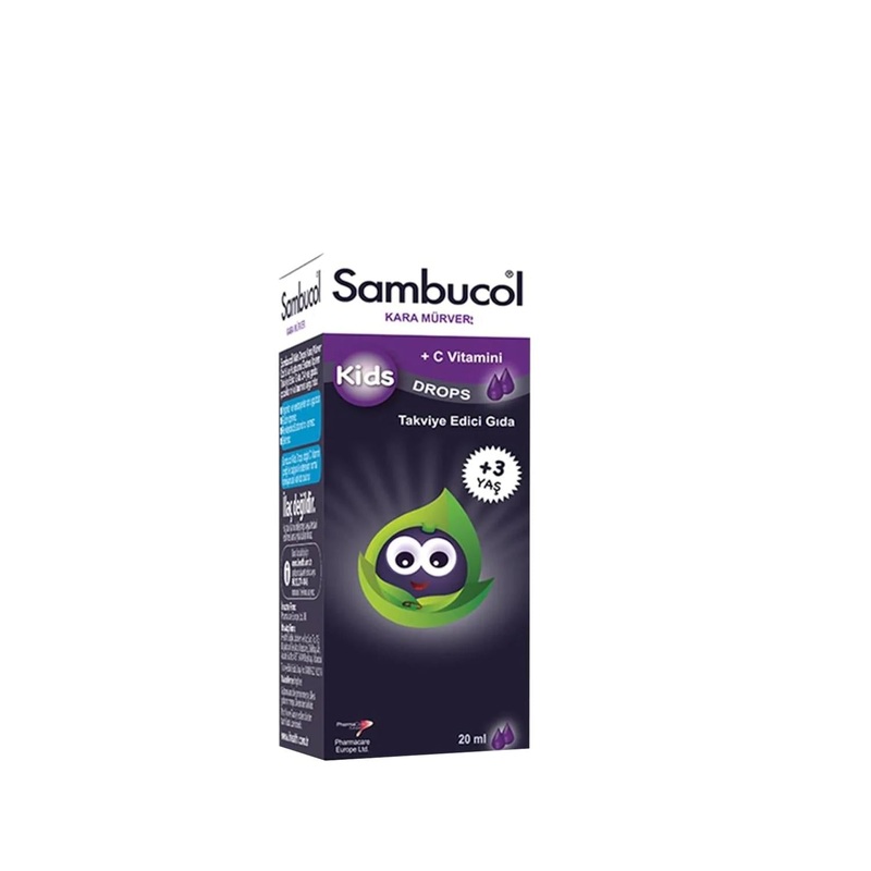 Sambucol Kids Dietary Supplement Drops – Immune Booster with Elderberry & Rosehip for Children