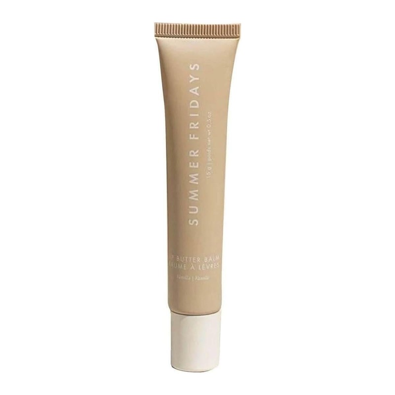 Summer Fridays Lip Butter Balm  Vanilla 15g | Nourishing Vegan Lip Balm for Deep Hydration & Shine