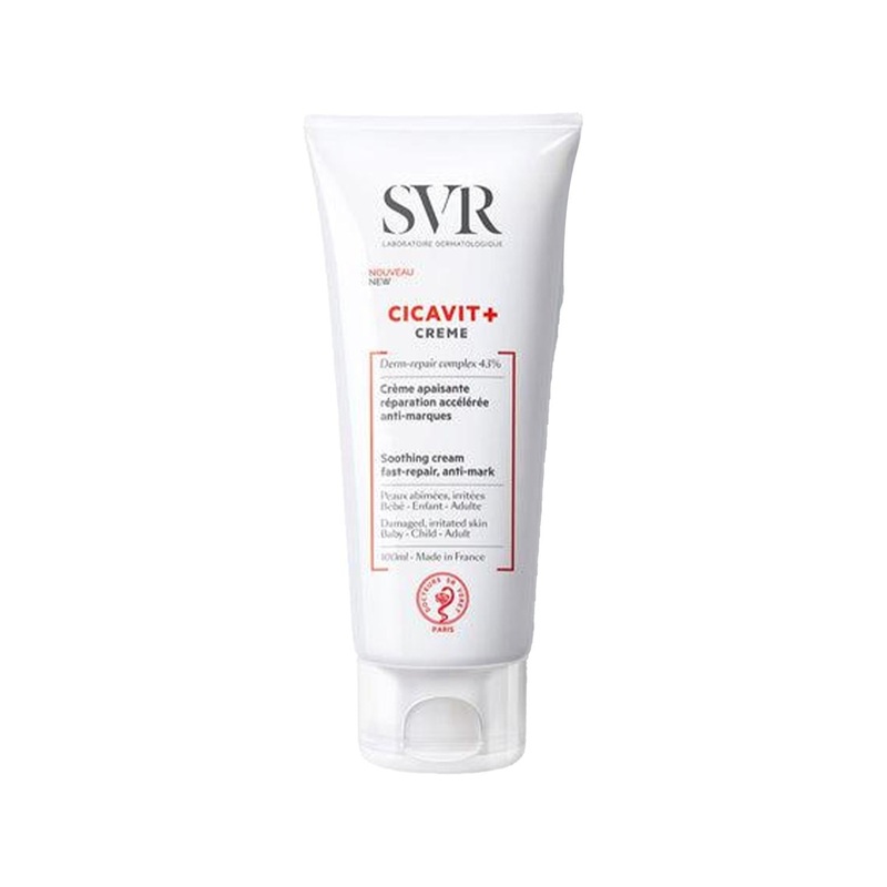 SVR Cicavit+ Skin Repairing Cream – 100ml – Soothing Relief for Damaged, Irritated & Sensitive Skin – Dermatologically Tested