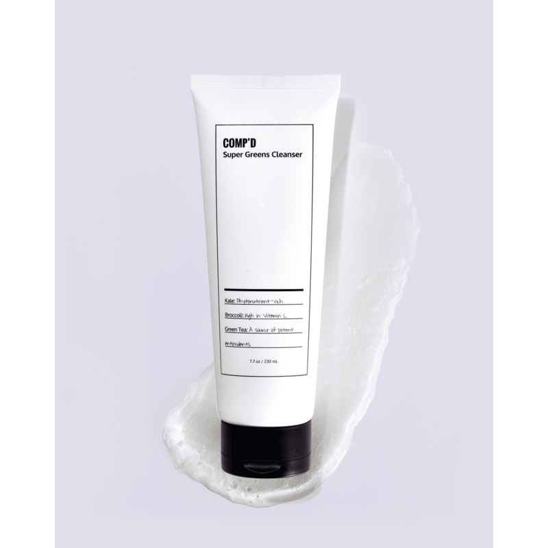 Compd Super Greens Cleanser – 230ml | Antioxidant-Rich Daily Face Wash