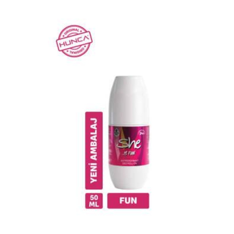 She Fun Roll-On Deodorant for Women: Long-Lasting Fresh Scent & Gentle Odor Protection, Perfect for Sensitive Skin – 50 ml