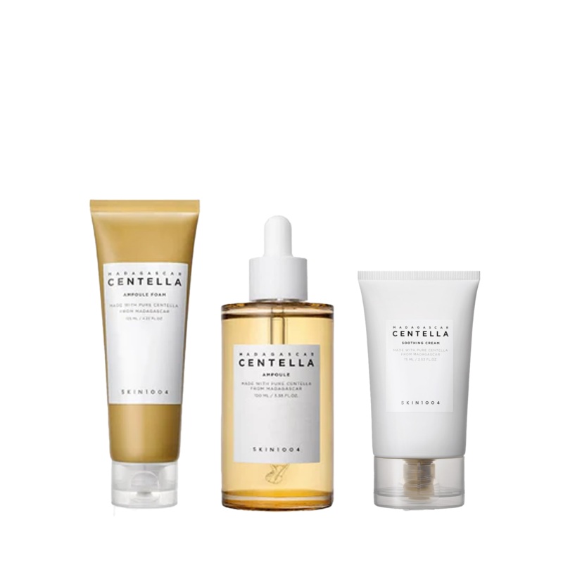 SKIN1004 Madagascar Set Ampoule + Ampoule Foam + Soothing Cream
