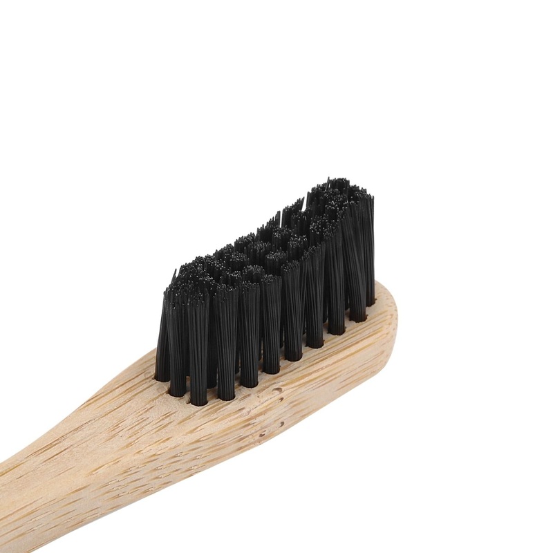 T-Brush Bamboo Adult Dark Grey Toothbrush – Eco-Friendly, Sustainable Oral Care for Environmentally Conscious Consumers
