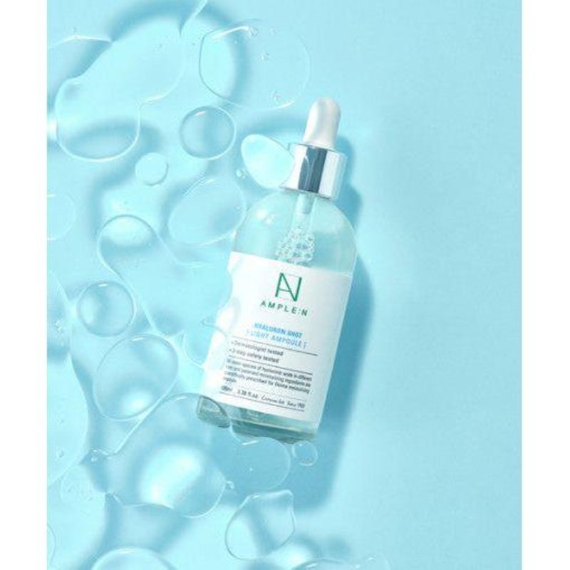 AMPLE:N Hyaluron Shot Light Ampoule  100ml | Ultra-Light Hydration with 7 Types of Hyaluronic Acid