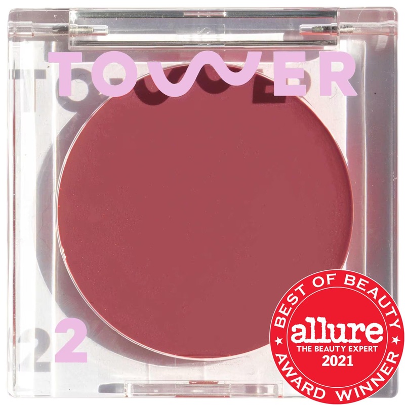 BeachPlease Dewy Cream Blush: Natural, Vegan & Cruelty-Free – Radiant Color for Sensitive Skin with Aloe & Green Tea