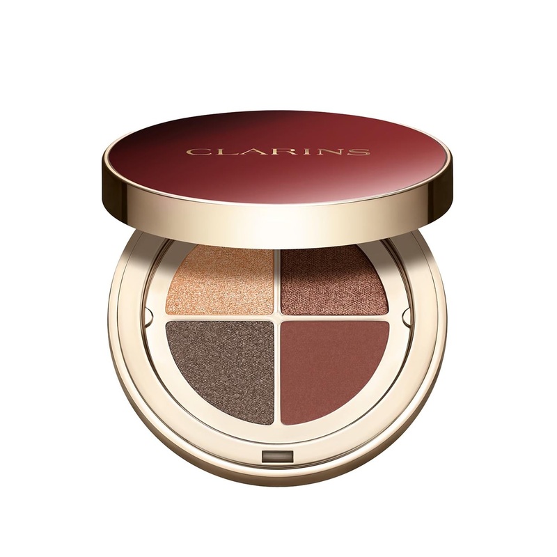 Clarins Ombre 4-Colour Eyeshadow Palette: Maple Gradation for Natural & Warm Eye Makeup Looks – Blendable, Versatile Colors