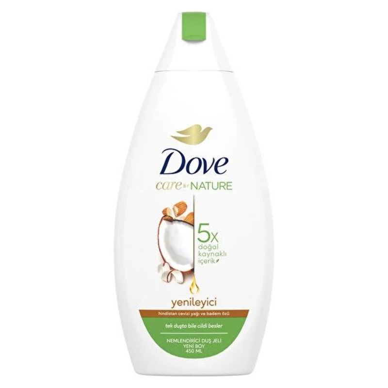 Dove Coconut Oil & Almond Milk Shower Gel 450ml – Moisturizing & Nourishing Body Wash