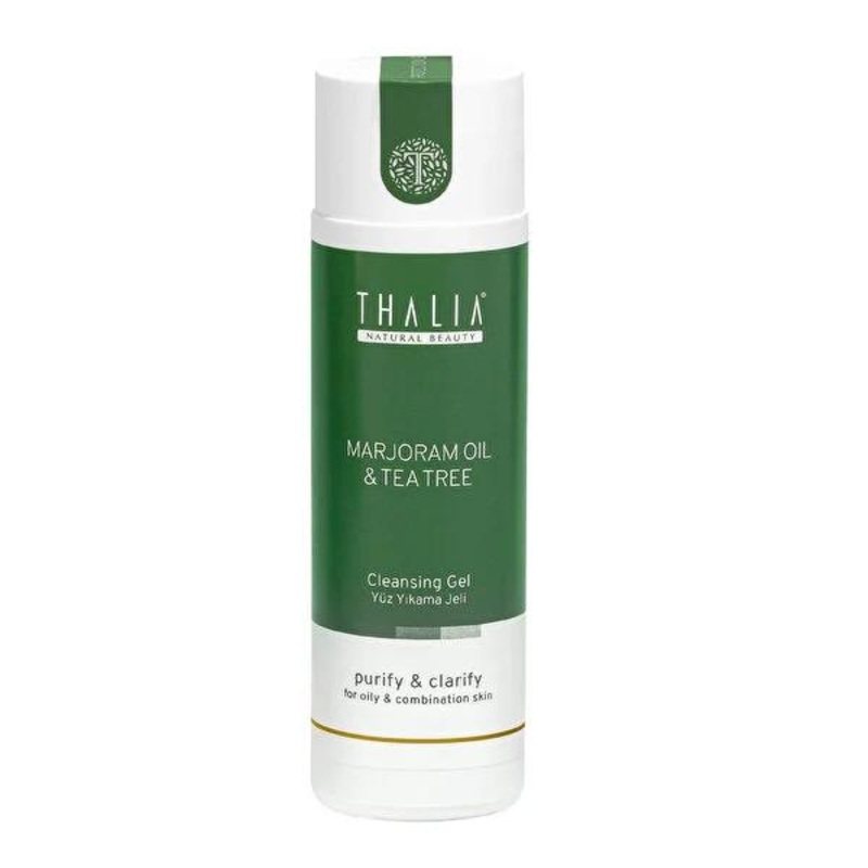 Thalia Marjoram Face Wash Gel – Gentle, Antibacterial, and Moisturizing Facial Cleanser for Sensitive Skin