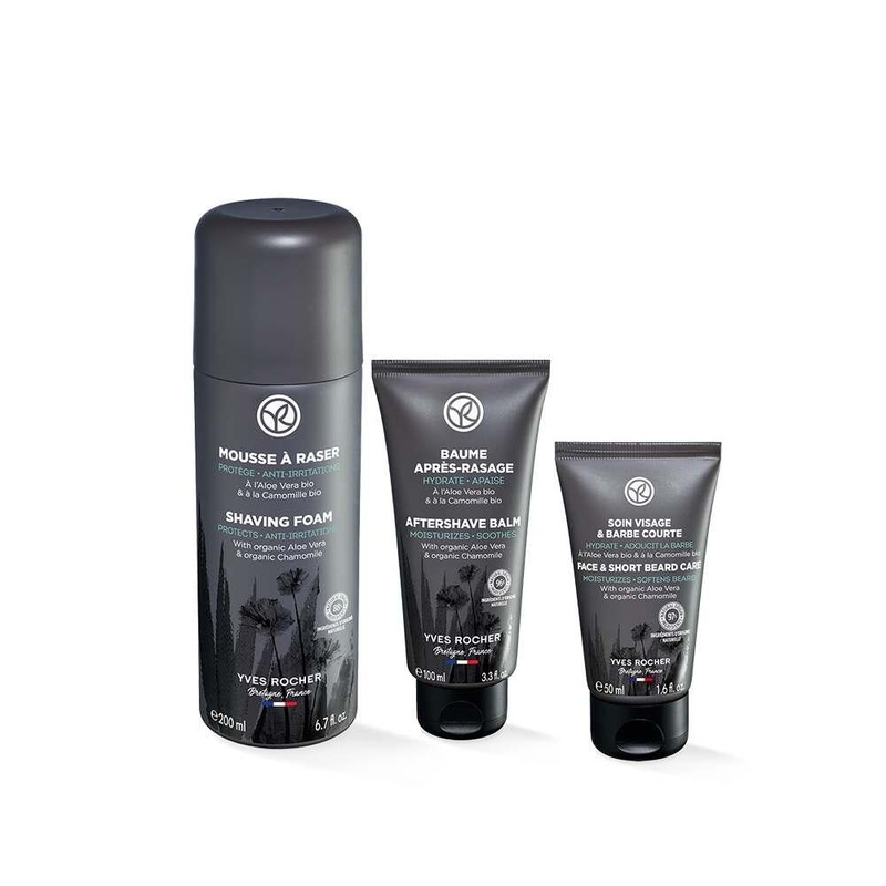 The Shaving Essentials Kit – Soothing Shaving Foam, Moisturizing Aftershave Balm & Beard Care Cream for Men