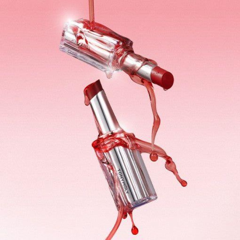 TONYMOLY Get it Tint Syrup Stick | Hydrating & Long-Lasting Glow Lipstick with Buildable Pigmentation 01 Fall in Coral