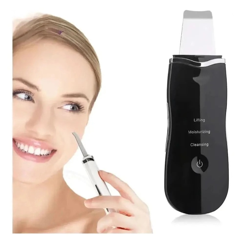 Ultrasonic Face Skin Scrubber | Deep Pore Cleansing, Skin Lifting & Radiance Booster Green