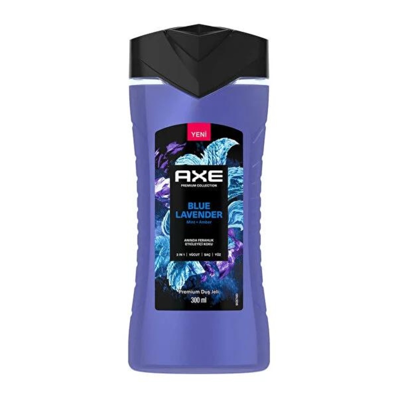 Axe Premium Collection 3-in-1 Blue Lavender Shower Gel for Men – Refreshing, Cleansing, and Energizing