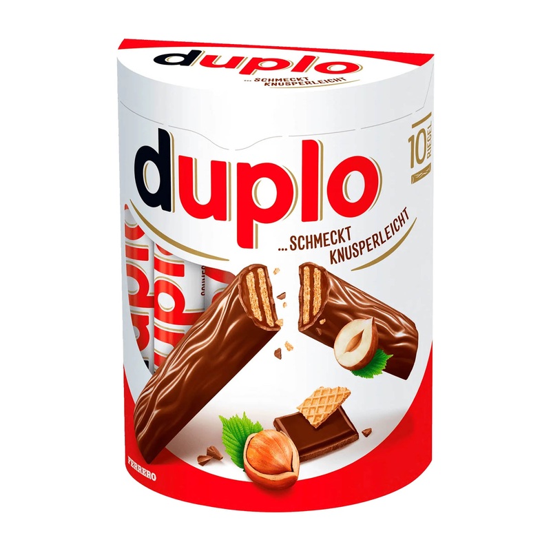 duplo Milk wafer bar, 10 Count