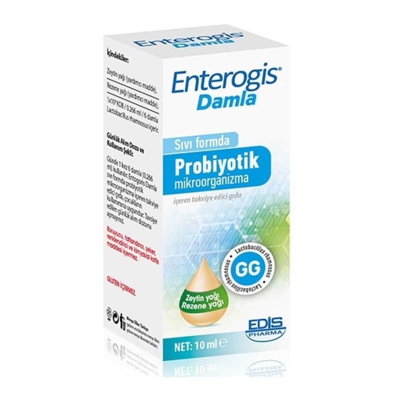 Enterogis Probiotic Dietary Supplement Drops for Gut Health Support – 10ml Probiotic Supplement with Lactobacillus Rhamnosus