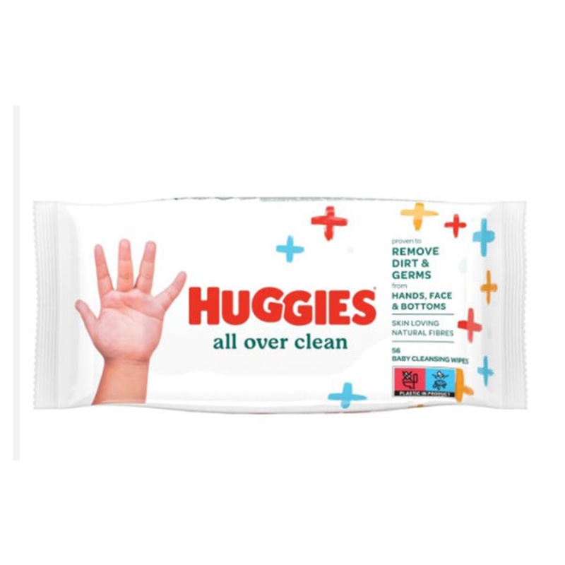 Huggies All Over Clean Baby Wet Wipes 56 Pieces