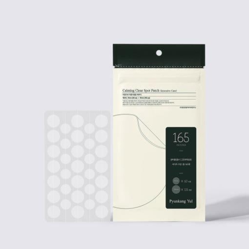 Pyunkang Yul Calming Clear Spot Patch (Intensive Care)  165 Patches | Extra-Adhesive Hydrocolloid Patches for Deep Acne Treatment