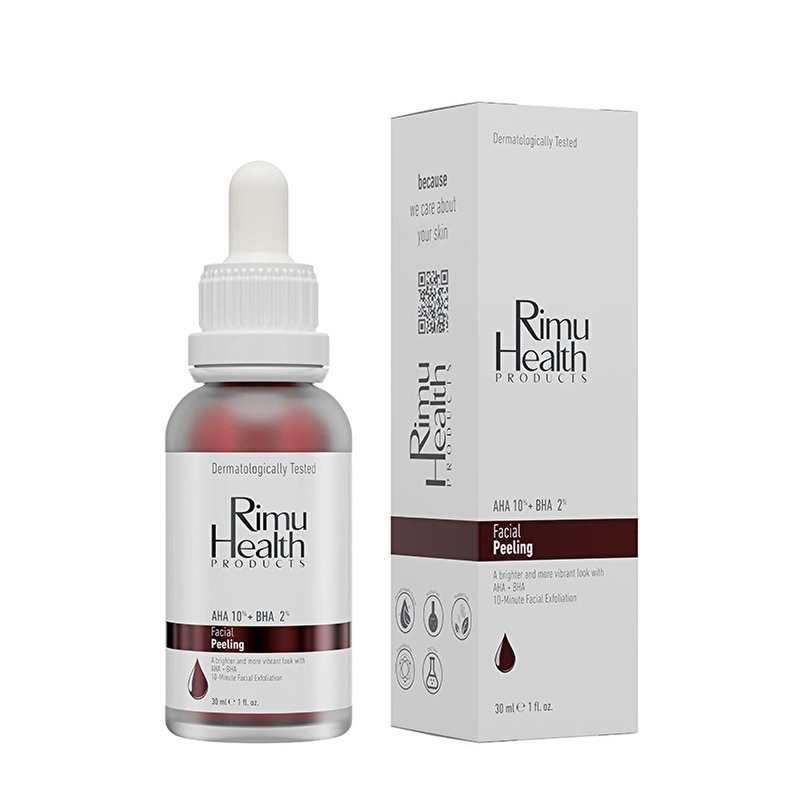 Rimu Health AHA BHA Peeling Serum: 10% AHA + 2% BHA – Exfoliates, Brightens, Evens Skin Tone – Glycolic & Salicylic Acid Serum
