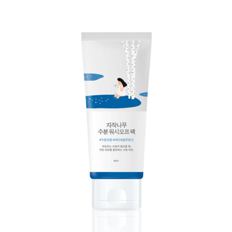 Round Lab Birch Juice Moisturizing Wash Off Pack  80ml | Hydrating & Soothing Mask for Sensitive, Dehydrated Skin